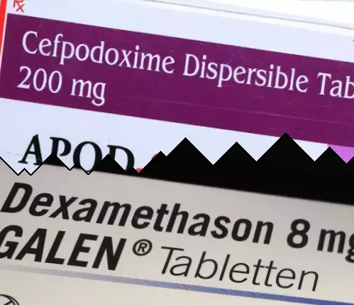 Cefpodoxima vs Dexametasona