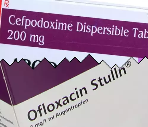 Cefpodoxima vs Ofloxacina