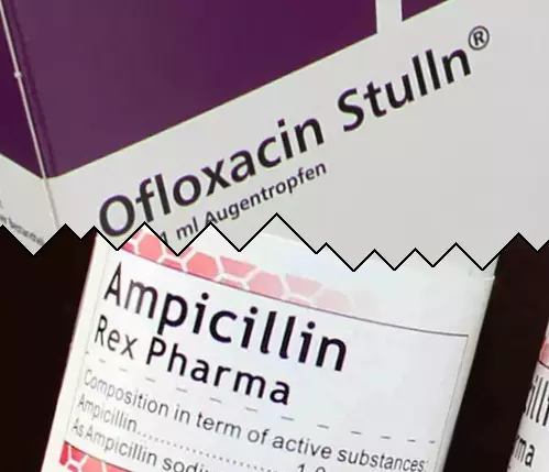 Ofloxacina vs Ampicilina