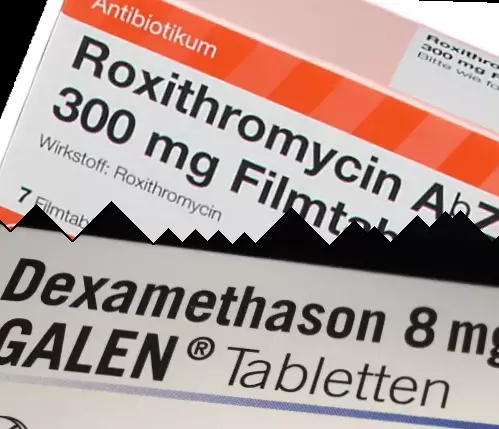 Roxitromicina vs Dexametasona